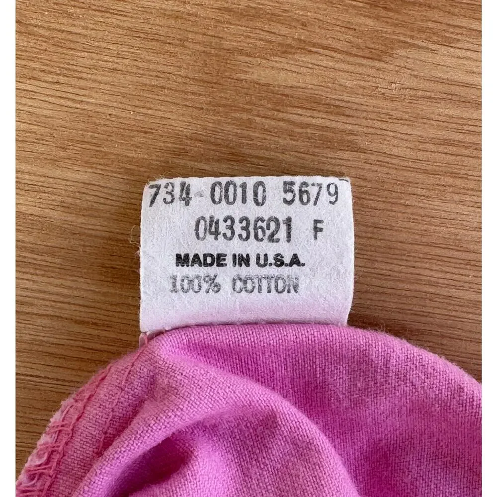 VTG Oshkosh Vestbak Baby Pink Overall Bubble Romper 24M USA Made